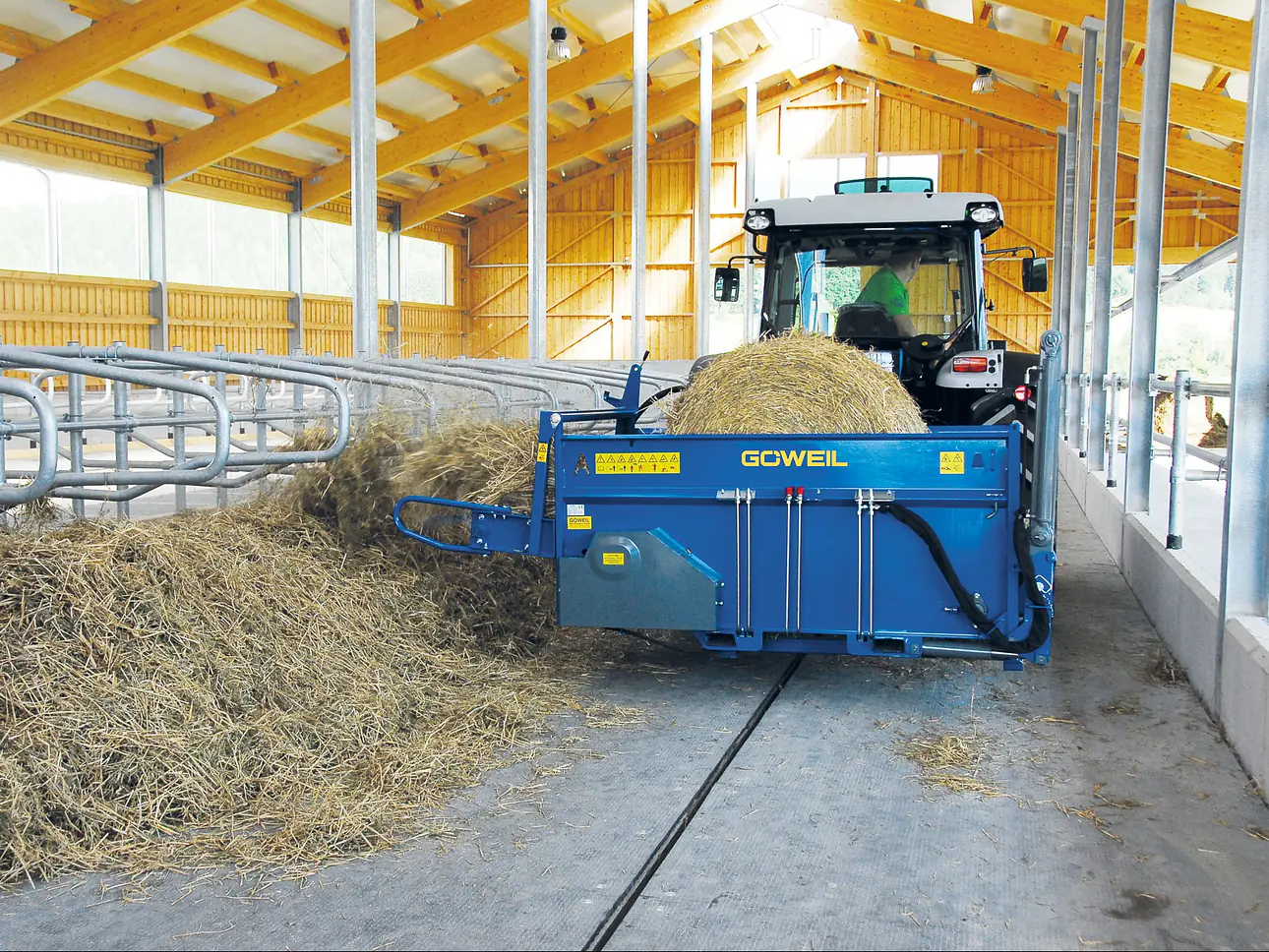 Auflösetechnik Rundballen