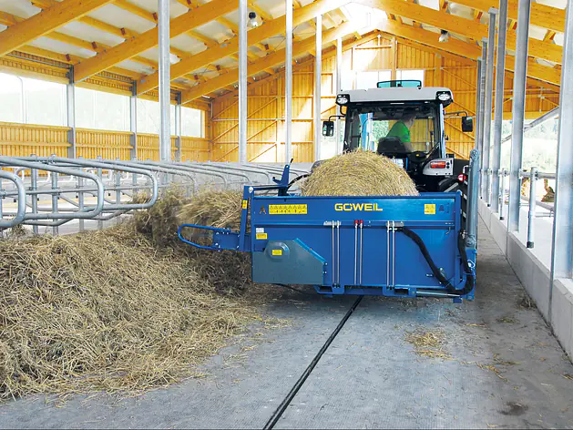 Auflösetechnik Rundballen