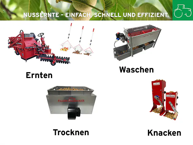 Nussverarbeitung mit Feucht-Obsttechnik