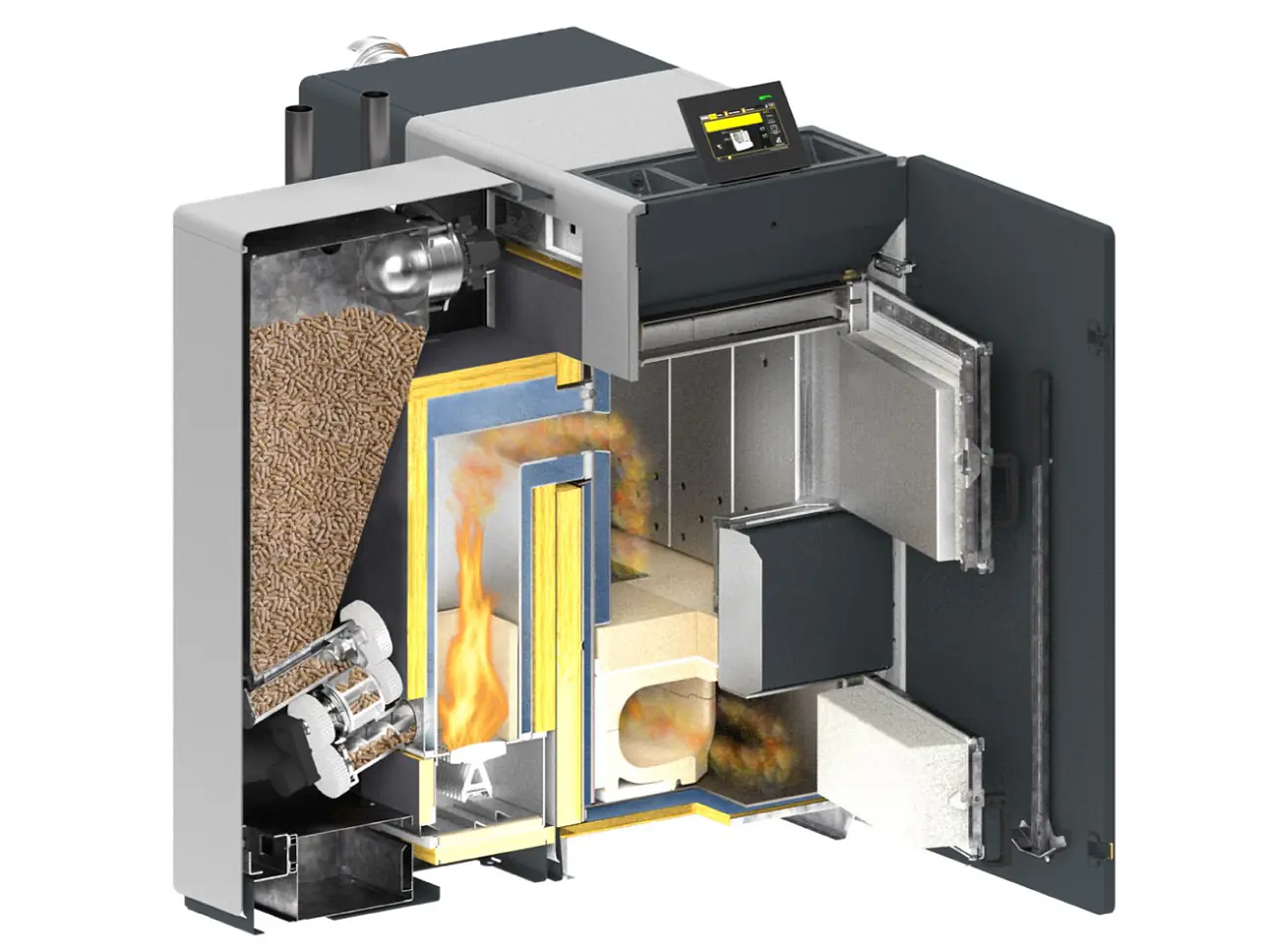 ETA Stückholz / Pellets Kombikessel eSH 16 - 32 kW mit eTWIN